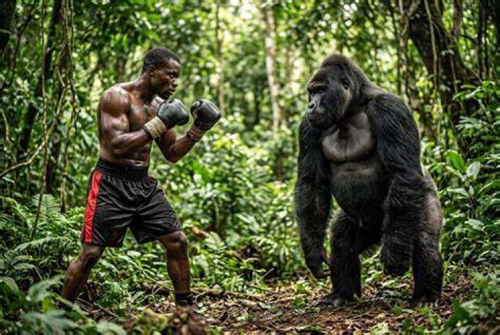Could a human knock out a gorilla?