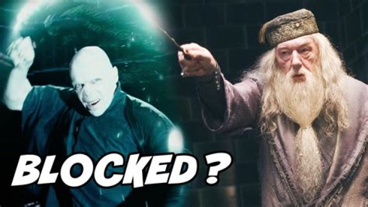 How did Dumbledore block Avada Kedavra?