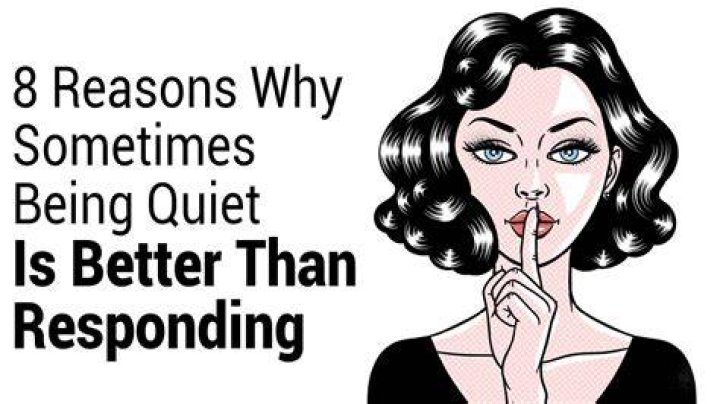 Is being quiet okay?