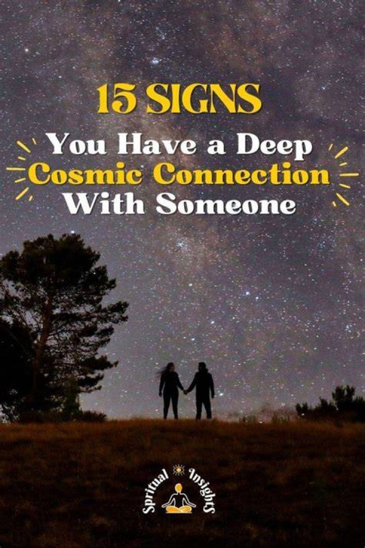 When you have a deep connection with someone?