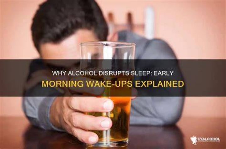 Why I wake up early after drinking?